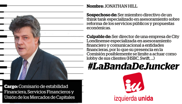 IzquierdaUnida's tweet image. Os presentamos a #LaBandaDeJuncker, la nueva Comisión Europea al servicio de las multinacionales (1/2)