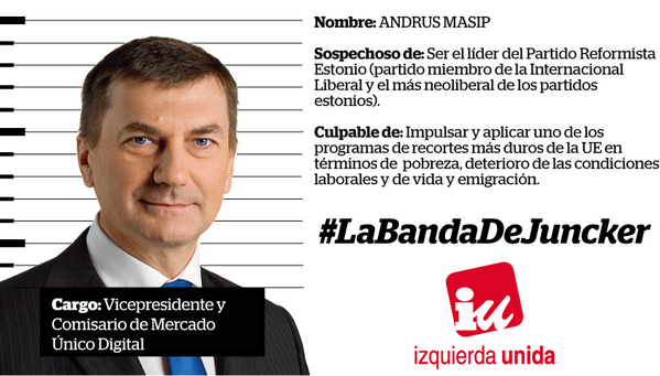 IzquierdaUnida's tweet image. Os presentamos a #LaBandaDeJuncker, la nueva Comisión Europea al servicio de las multinacionales (1/2)