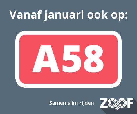 ZOOFNL's tweet image. Vanaf januari gaan we met #ZOOF ook op de #A58 voor een leuker en veiliger verkeer! #innovatie #A58