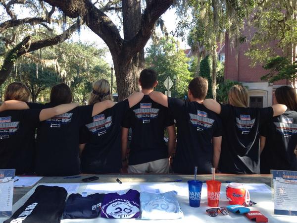 floridadm's tweet photo. We love our new shirts made by our partner, @ShopTheRo! Come check in until 2 p.m. at Turlington! #DiscoverDM #FTK http://t.co/Ad0Zk8HUaL
