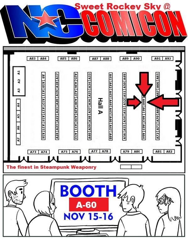 sweetrocketsky's tweet photo. Come see us @NC_Comicon Nov 15-16th at Booth A 60; Hall A. http://t.co/jeVS5fsqtp http://t.co/jQomnjUUP0