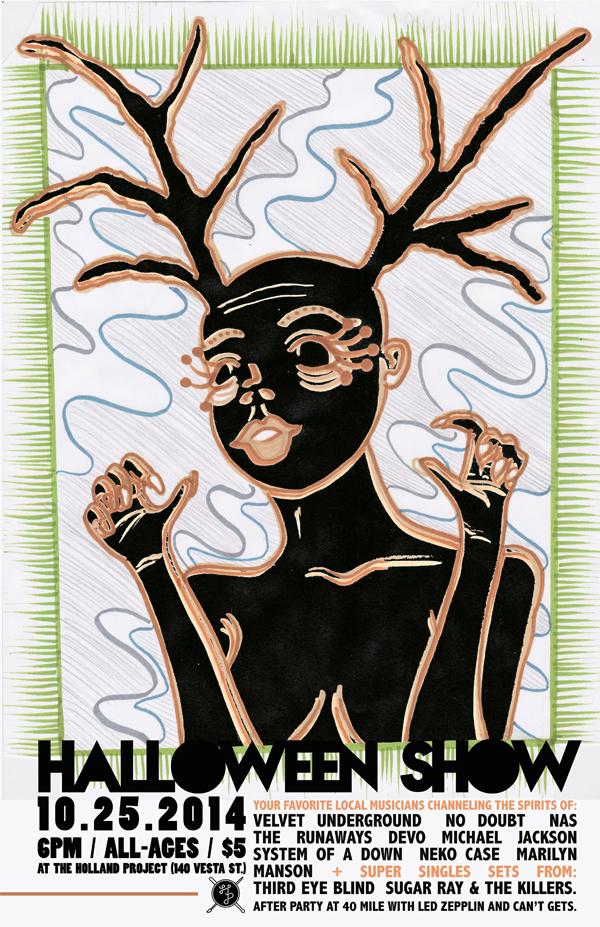 chclack's tweet image. 90's cvrs by local artists @hollandproject Halloween Show this Sat, Oct. 25. $3 w/ costume, $5 w/o #BLCBeats #RSJ107