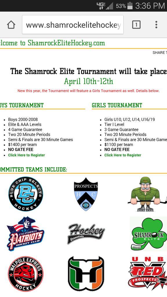 No other hockey tournament can match the atmosphere! You will have the best hockey tournament experience possible.