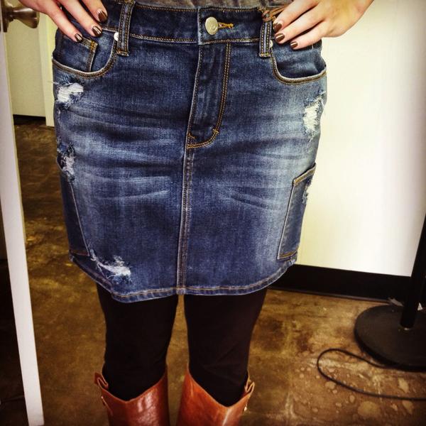 JleerBrand's tweet image. Coming Spring 2015 (but cute enough to wear all year!)-- JLeer jean #skirts with the #smartpockets you love! #fashion