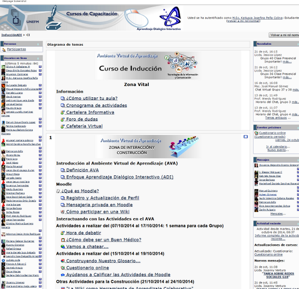 katiuscapena's tweet image. Participantes del Curso de Inducción (Medicina) activos desde la plataforma ADI-UNEFM #UNEFM #LaUNEFMTrabajando