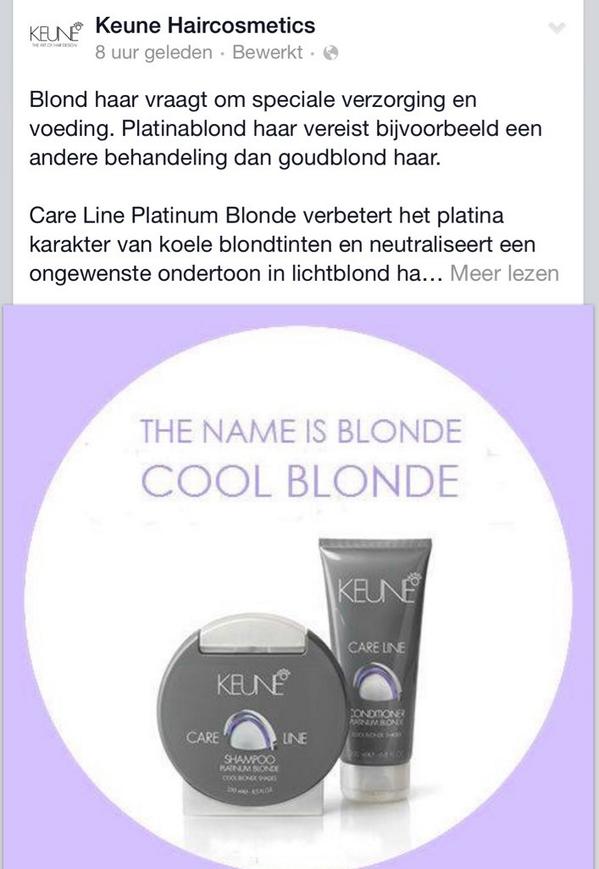 KEUNE kleuring is Top !