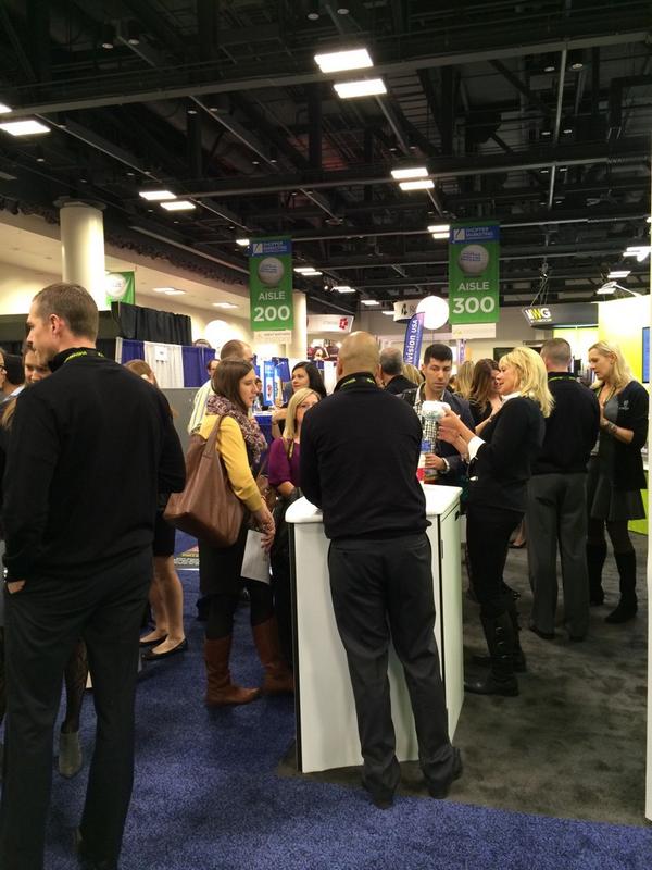 Insignia_inc's tweet photo. Booth #341 is drawing a crowd! Come meet the @InsigniaPOPS team &amp; discover The Like Machine #shopperexpo @TLMSocial http://t.co/bHf7Zqa9JG