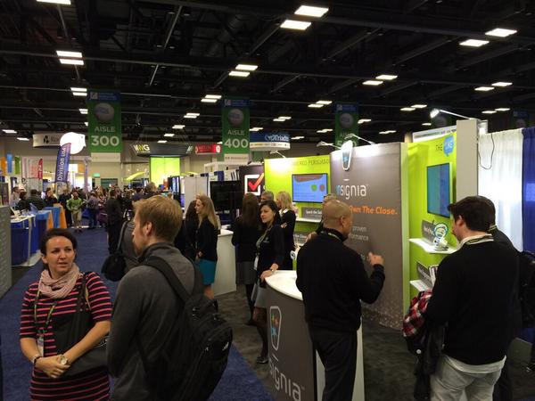 Insignia_inc's tweet photo. Booth #341 is drawing a crowd! Come meet the @InsigniaPOPS team &amp; discover The Like Machine #shopperexpo @TLMSocial http://t.co/bHf7Zqa9JG
