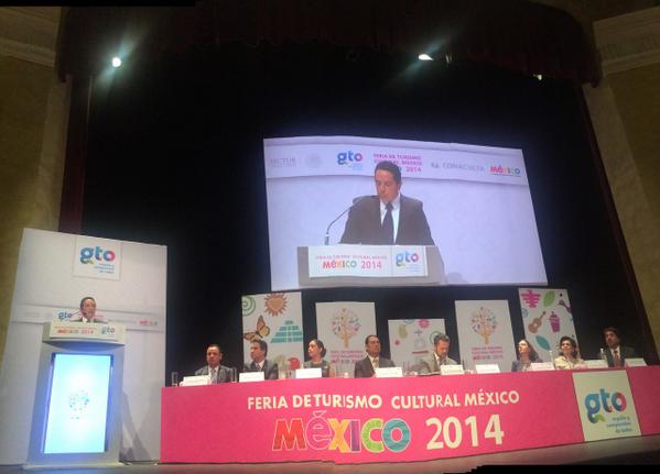 pericojr1's tweet image. El subsecretario @CarlosJoaquin en representación de la Secretaria de Turismo @ruizmassieu en #FTCMEX2014