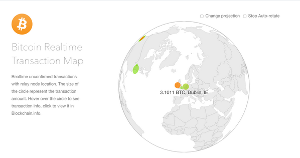 yang140's tweet photo. Made a realtime bitcoin transaction map visualization while learning d3.js: http://t.co/W2uKn976bi http://t.co/aZcXbg9r02