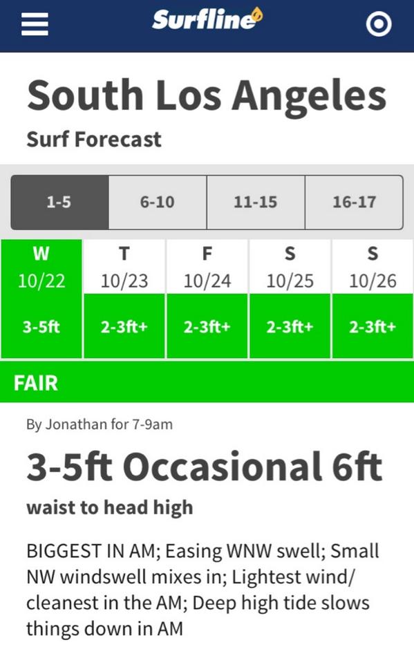 LACoLifeguards's tweet photo. 3-5ft WNW swell today in #LACounty. Do you know how to escape a #RipCurrent? Learn how here: http://t.co/MdOrEhHTPx http://t.co/549jhz7g7y