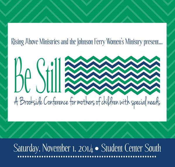 MarshaCrowe's tweet photo. Excited for November 1! "Be Still ~ A Conference for Moms of Children with Special Needs" Join us! @ramjeffdavidson http://t.co/DxMaGheYUL
