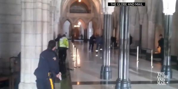 Video: shooting inside Ottawa Parliament building