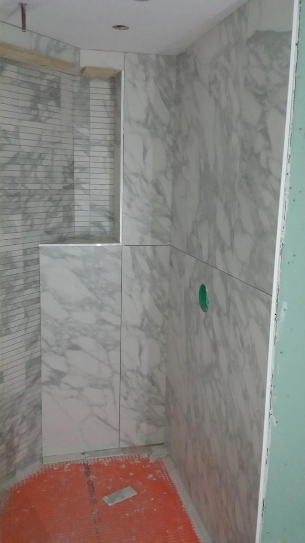leveltiling's tweet photo. SMALL TILES GOING UP TODAY IN KNIGHTSBRIDGE!! http://t.co/z2RlycgT4z