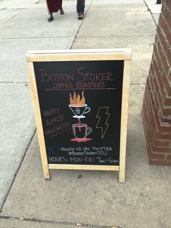 BostonStoker614's tweet photo. In honor of the impending holiday...#coffee @BostonStokerOSU @cbuscoffee http://t.co/u7uTkIFdYu