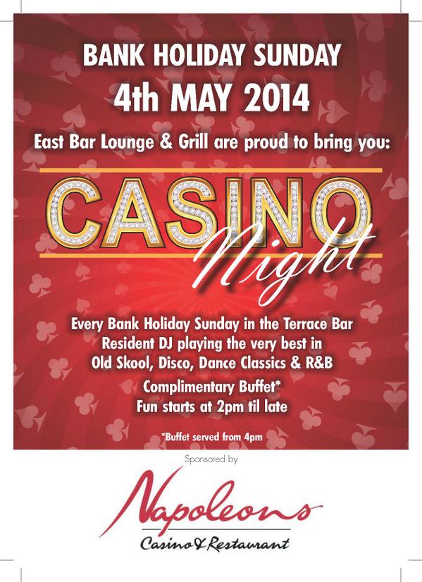 EastRestaurants's tweet photo. Join us for our fantastic Casino Night! http://t.co/JBWP4HLmb0