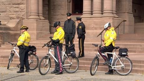 CBCCanada's tweet photo. Security measures heightened across Canada amid Ottawa attack http://t.co/fZc4in78rO http://t.co/KmNUuBrwom