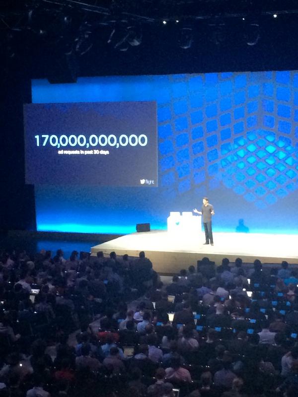 adambain's tweet photo. In last 30 days @twitter's MoPub served 170 billion ads, almost 1 for every person on earth each day #twitterflight http://t.co/Fqf0Zjvtnr
