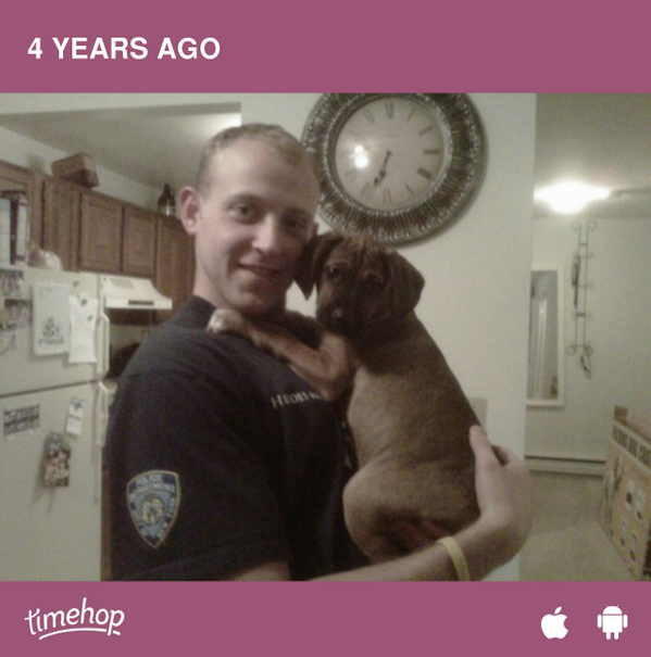 letitsnowAHO's tweet photo. 4 years ago today i adopted a little puppy and named him Parker. Coming from a doggy dog family i knew he would f... http://t.co/TtEaxvSfk1