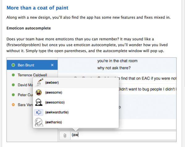 brgmn's tweet image. Whoot? Autocomplete für Emoticons in #hipchat Extreeeem wichtiges Feature. Ich fass es nicht. Das ändert alles! #lol