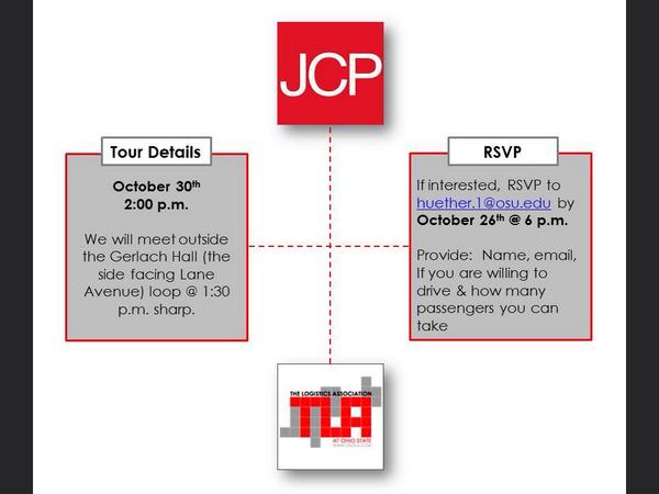 TLAOSU's tweet image. Interested in touring a retail DC operation? Come to the meeting 2mrw to sign up &amp;amp; get more info! #logisticsinaction