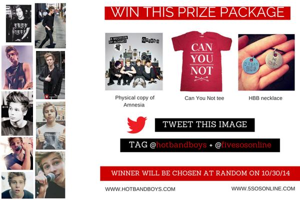 Fivesosonline's tweet photo. CONTEST, TWEET PICTURE W/TAGGING @HOTBANDBOYS + @Fivesosonline TO ENTER #lukehour #HBB #CONTEST #5SOSAMNESIA http://t.co/ocH38pSWPw