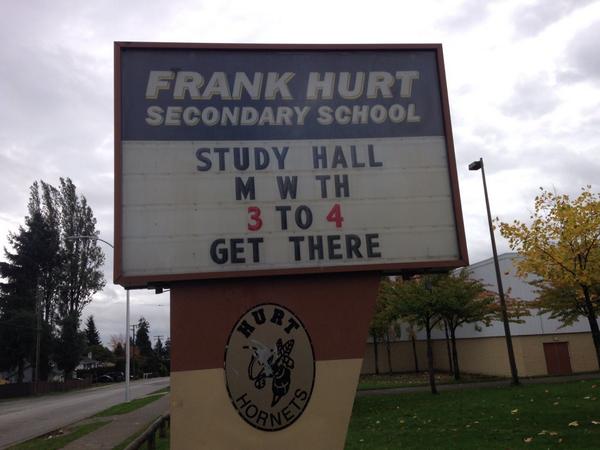 FHStudyHall's tweet image. Get there. @FrankHurtSchool