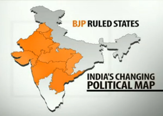 Which Indian states are ruled by BJP?