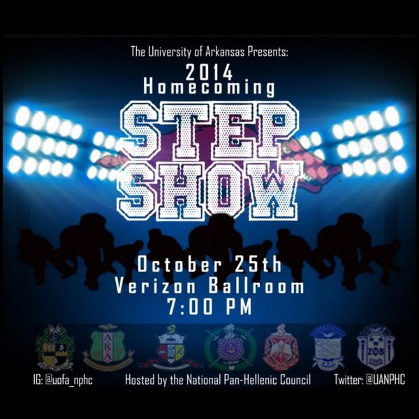 UANPHC's tweet photo. 2014 Homecoming Step Show! $7 in advance, $10 at the door! Presales TOMORROW AND FRIDAY 11am-2pm in the Union! http://t.co/4gUy7aHJr7