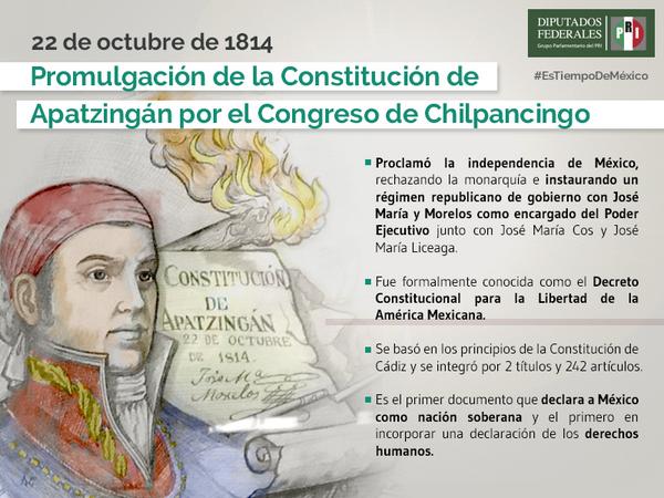 jherreradelgado's tweet photo. A 200 años, la Constitución de Apatzingán sigue siendo fuente de inspiración  https://t.co/tmkSzEGvoR http://t.co/C4T6vl3ZBt