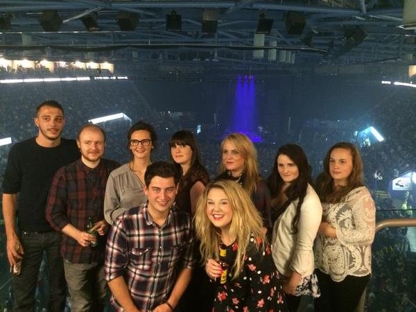 Some of the team enjoying <a href="/edsheeran/">Ed Sheeran HQ</a> tonight courtesy of <a href="/Heineken/">Heineken</a>