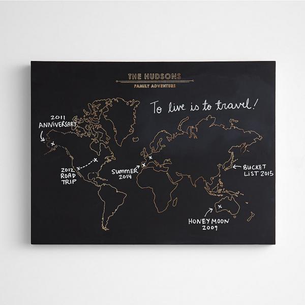 Let's go! Draw up your next vacation on our personalized chalkboard map. #wanderlustwednesday redenvl.pe/1zlae2e