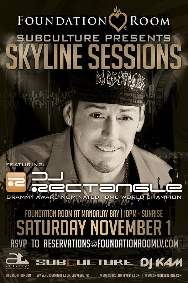 atlargebookings's tweet photo. Nov 1 @djrectangle in #vegas @ @FoundationRoom @MandalayBay Bookings @ http://t.co/1S5hGihyuC #djagent #atlargedjs http://t.co/gUc6HIMNwK