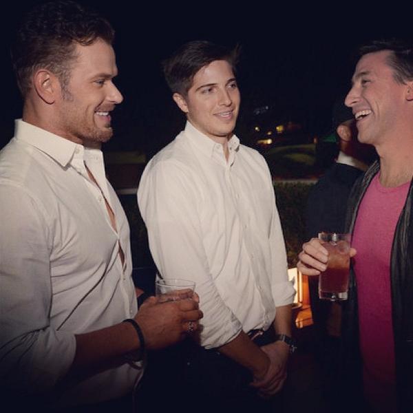 kellanlutz's tweet photo. Good hanging out with my friends @BeauSwayze and @HutchMan at the @DETAILS &amp; Tod's party last night. #JPClub http://t.co/kMSBjZ7KD3