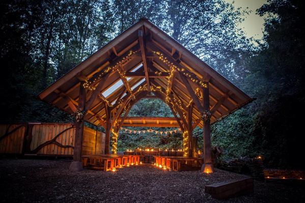 Just in time for #weddinghour Did you know you can married in the woods in the centre of Bristol? Look!