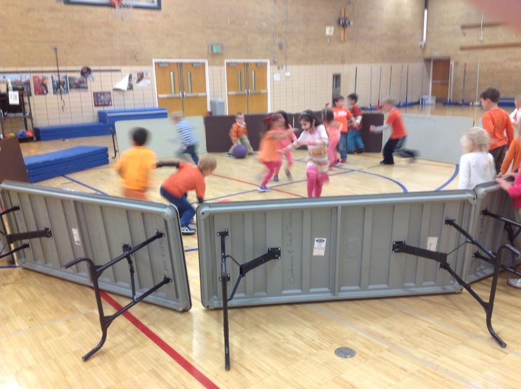 Billy Barringer on Twitter "Using foldable tables on their side to