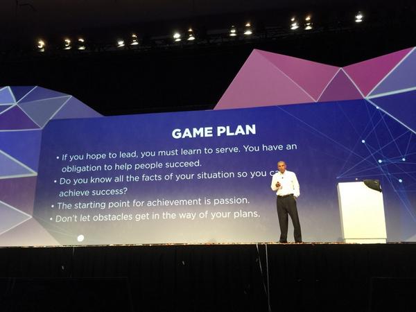 ratzesberger's tweet photo. Herman Edwards on stage at #partners14 #datadriven14 bringing 30 years of NFL coaching experience to the stage http://t.co/GAdbKMuGNe