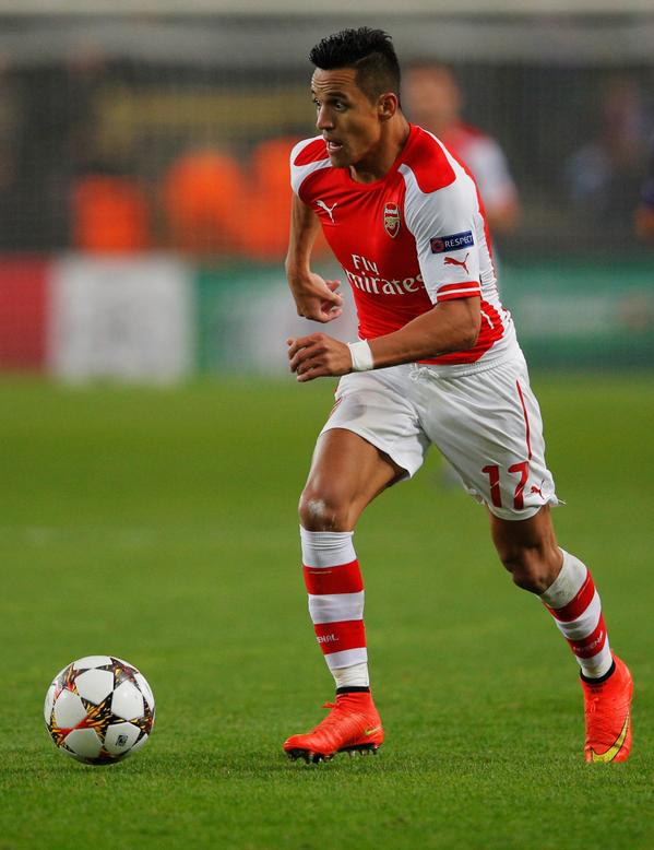 Arsenal's tweet photo. RETWEET if @Alexis_Sanchez was your man of the match #ANDvAFC http://t.co/YwQrJzxqs6