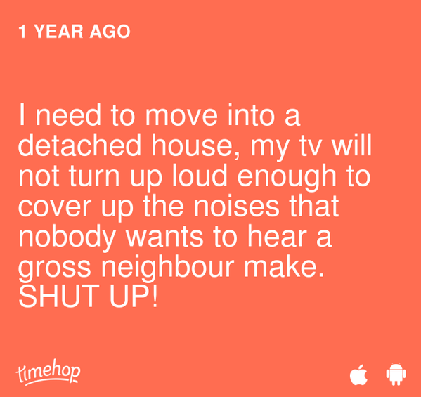shelfred's tweet image. And today we've actually bought a detached house!! Bye noisy neighbour :)  timehop.com/c/fs:101519352…