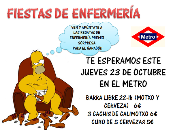 FiestasEnferUBU's tweet photo. ESTE JUEVES VEN AL METRO CON NOSOTR@S ;) http://t.co/3IF8EkcKZv