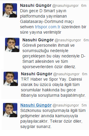 BiktimLanSenden's tweet photo. TRTSpor yayını için @nasuhigungor abiden açıklama geldi. @trt3spor @tribundergi @demarkesports @DSmartDunyasi http://t.co/ArprrhF452