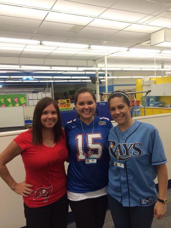 Red Ribbon Week continues!  Check out the teachers and students "Teaming Up Against Drugs!"