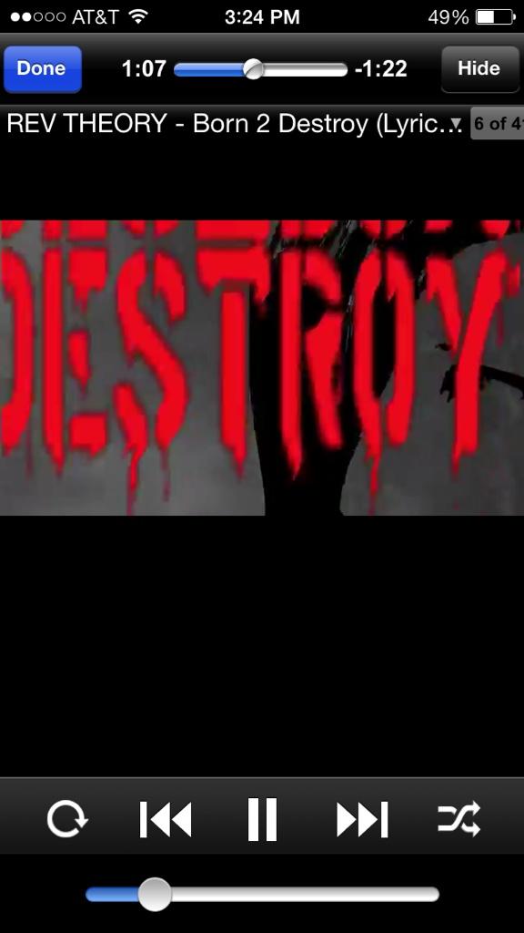 Alyssa2923's tweet photo. @revtheory love this song!!!! #BornToDestroy http://t.co/Eib06WTKqc