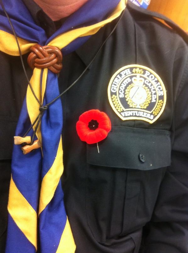 ScoterDean's tweet image. Wearing a #poppy tonight #weremember #ottawa
