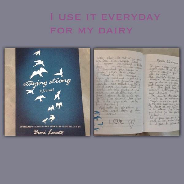 FrenchieSarahE's tweet photo. #StayingStrongJournal @ddlovato I use it everyday !!!! http://t.co/74Lco79ZXf
