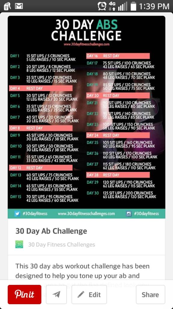 _Michelle_MG's tweet image. Day #2 20 sit ups/ 8 crunches/ 8 leg raise/  12 sec plank let&apos;s go #30dayabschallenge