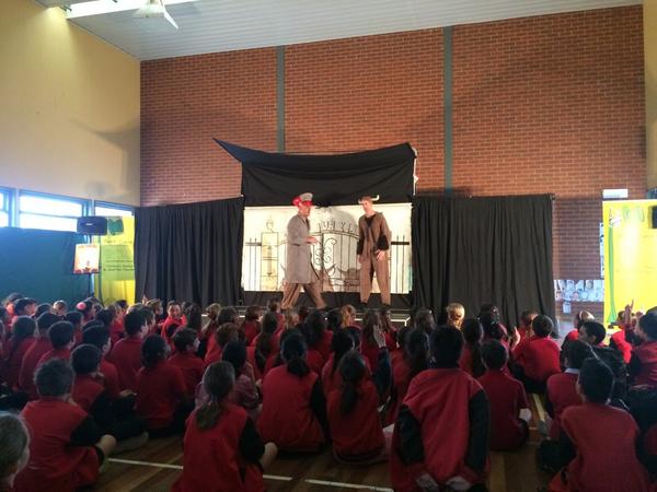 MonmiaPS's tweet image. The 3/4s have been helping Bellami Bison to deal with his bullies. Lots of fun. #bullyingnoway #monmiaps #tonybones