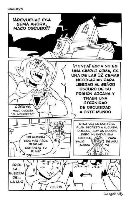 Hoy subi una página nueva de mi webcomic #cabragl supongo que este hashtag es mejor porque es mas corto 