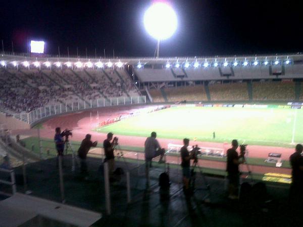 El Kempes a esta hora. #Talleres 0 - #Alumni 1.Tres mil personas, 400 policías por seguridad. Quién se hace cargo?