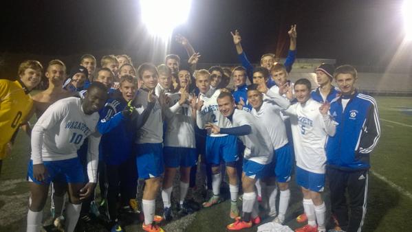 NASD712Director's tweet photo. Boys' Soccer defeats William Allen 1-0! Next up is Parkland on Friday.#GoBlueEagles!! http://t.co/7BH59u31kG